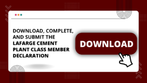 Lafarge cement plant class member declaration
